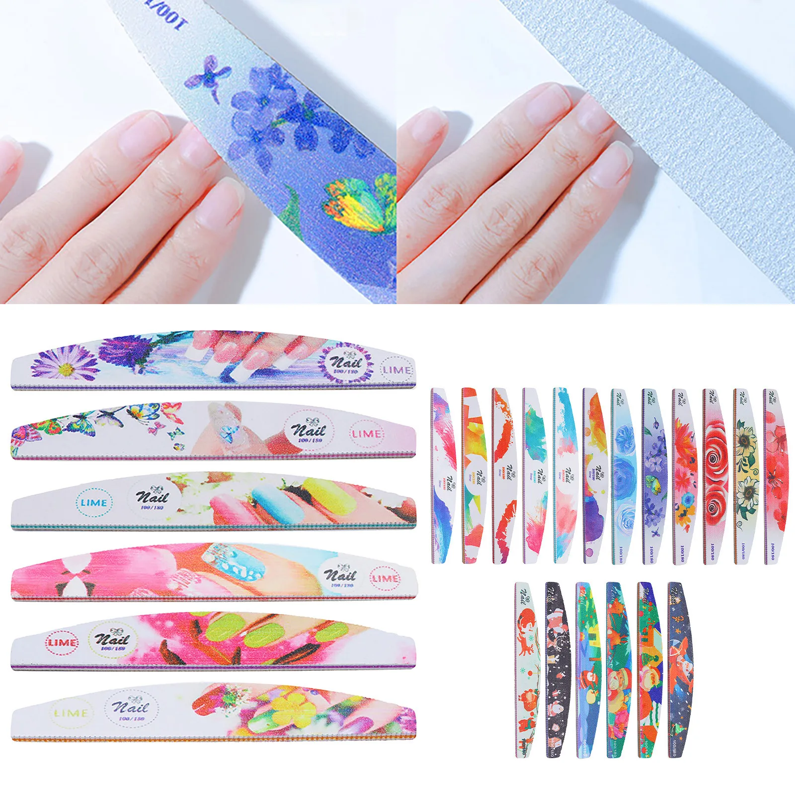 

Пилка шлифовальная для дизайна ногтей, набор из 6 насадок, 5 способов, для маникюра и педикюра, Рождество