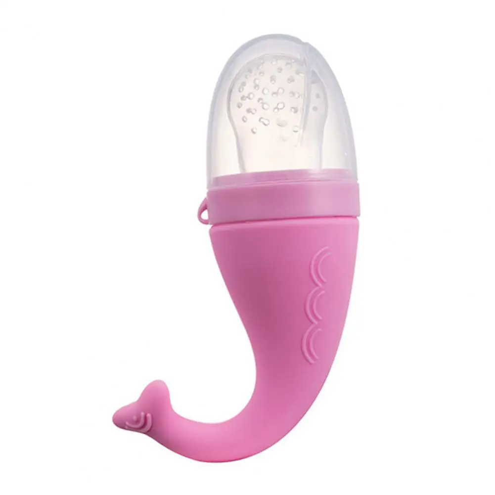 

Toddler Food Pacifier with Dust-proof Cover Non-slip Food Grade Silicone Infant Chewing Feeding Pacifier