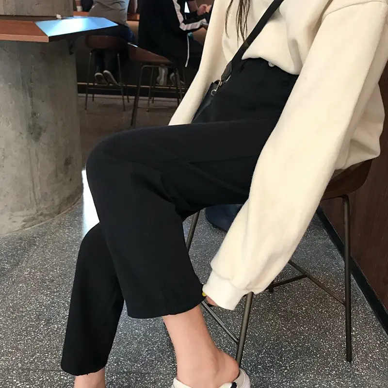 Джинсы женские шикарные свободные Простые повседневные универсальные в