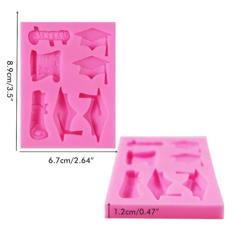 Силиконовые формы Выпускной бутылочных крышек украшение торта прессформы