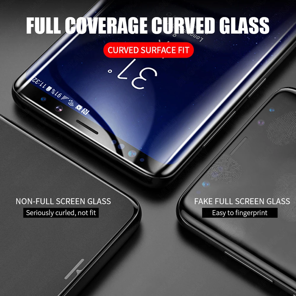 Закаленное стекло для samsung galaxy s20 ultra s10 lite s10e s9 s8 plus s7 edge защитная пленка защита