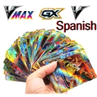 2022 Лидер продаж, 10-100 шт., испанские блестящие карты Pokemon, игра Espaol TAG TEAM VMAX GX V Vmax, битва, карты, торговая детская игрушка