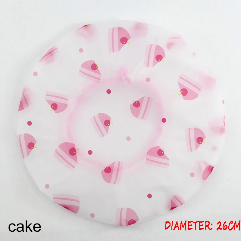 cake Душ Кепки уплотненные теплые леггинсы с эластичной резинкой; ванна шляпа, шапочка для купания для Для женщин парикмахерский салон в горошек водонепроницаемые изделия для ванной комнаты Аксессуары для ванной комнаты - Цвет: cake
