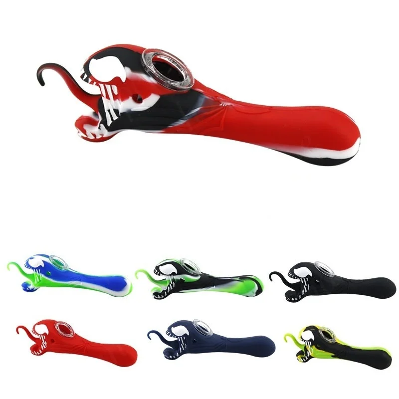 Модная ручная трубка для курения 5 6 дюйма креативные небьющиеся силиконовые