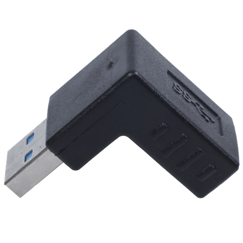 Разъем адаптера 90 градусов USB 3 0 A папа-мама M/F черный | Компьютеры и офис
