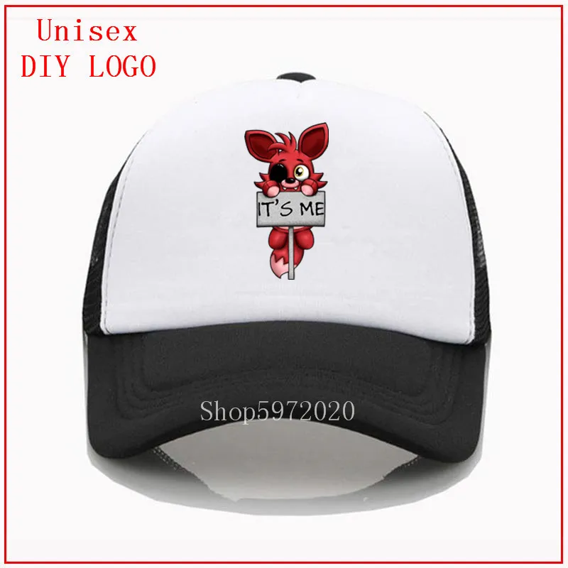 Новейшая сетчатая Кепка FNAF плюшевая бейсбольная кепка с принтом Foxy Мужская s wo