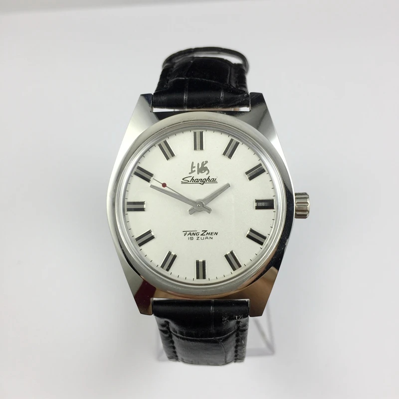 Производство Shanghai watch factory полностью стальные противоударные большие часы ручные