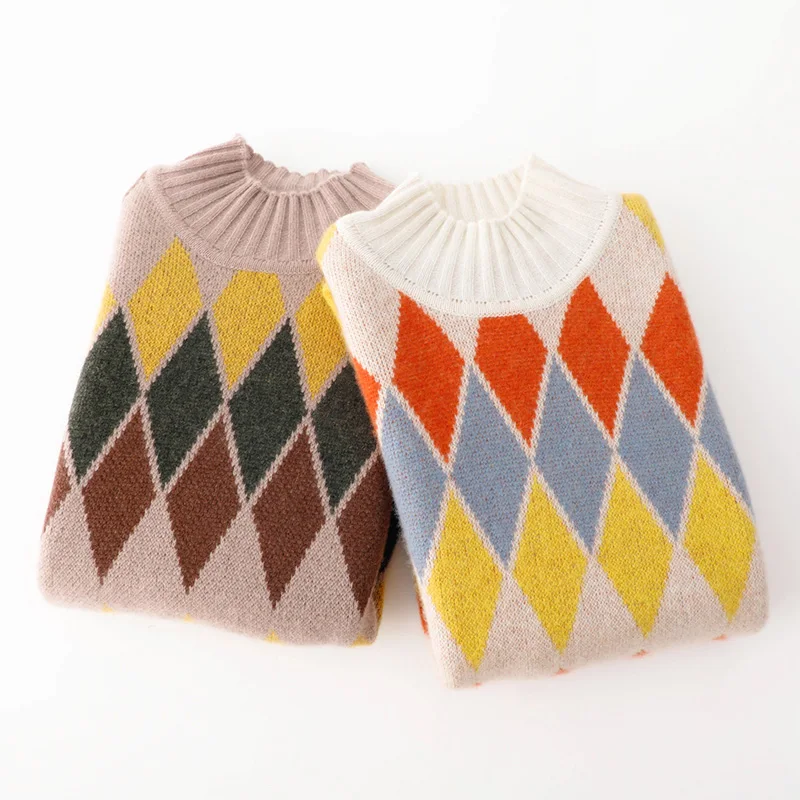 Новинка Осень/Зима 2020 Модный женский кашемировый свитер с узором из страз