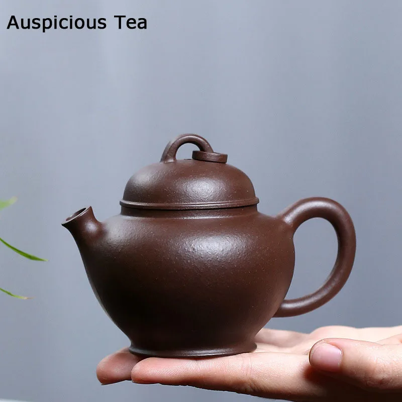 

190ml Boutique Yixing Raw Ore Purple Clay Teapot Handmade Household Puer Kung Fu Tea Set Tea Ceremony Drinkware Customized Gift