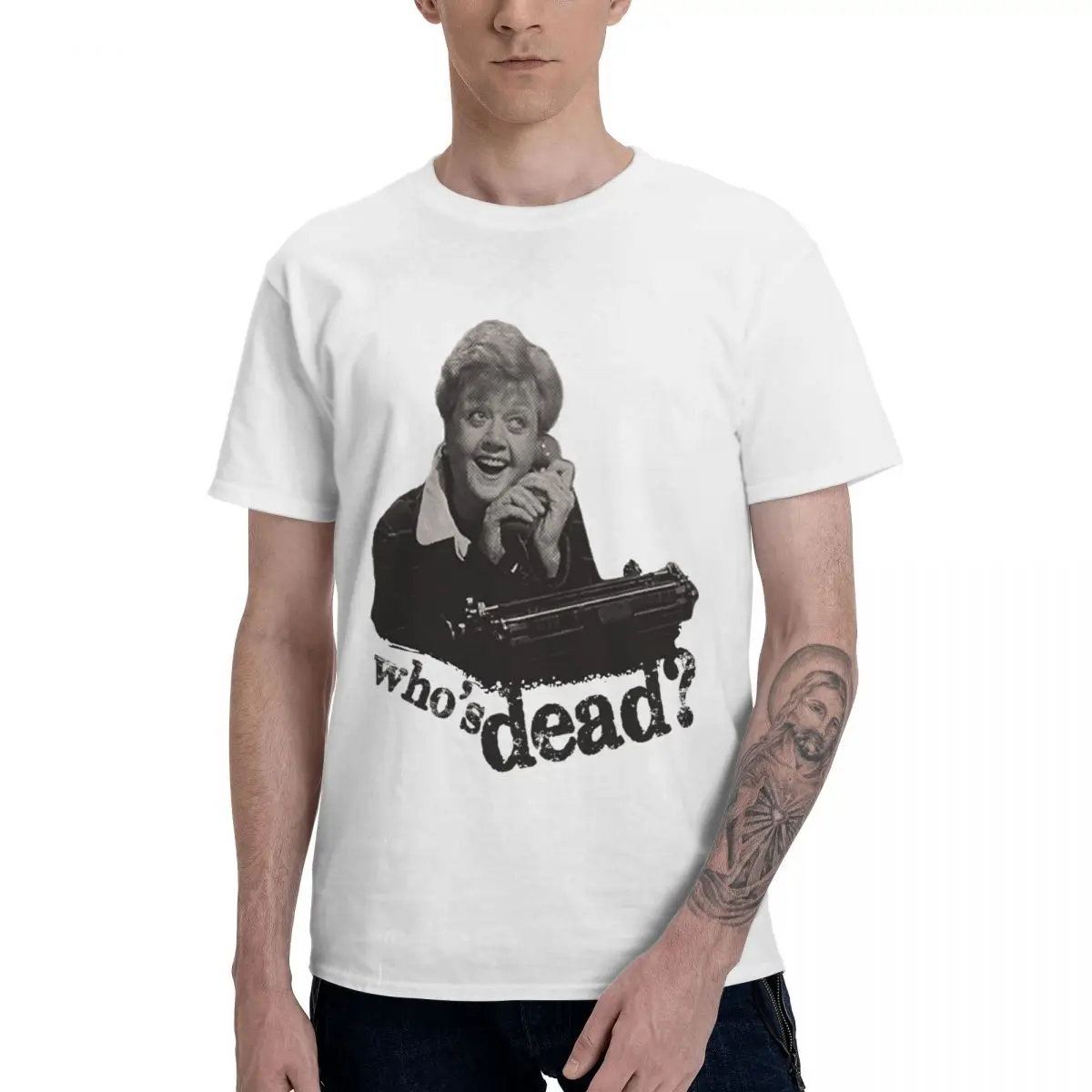 

Murder She Wrote Fletcher T-Shirts Pure Cotton Crewneck Male T Shirts Short Sleeve Oversized Gift Tee Clothes EU Size