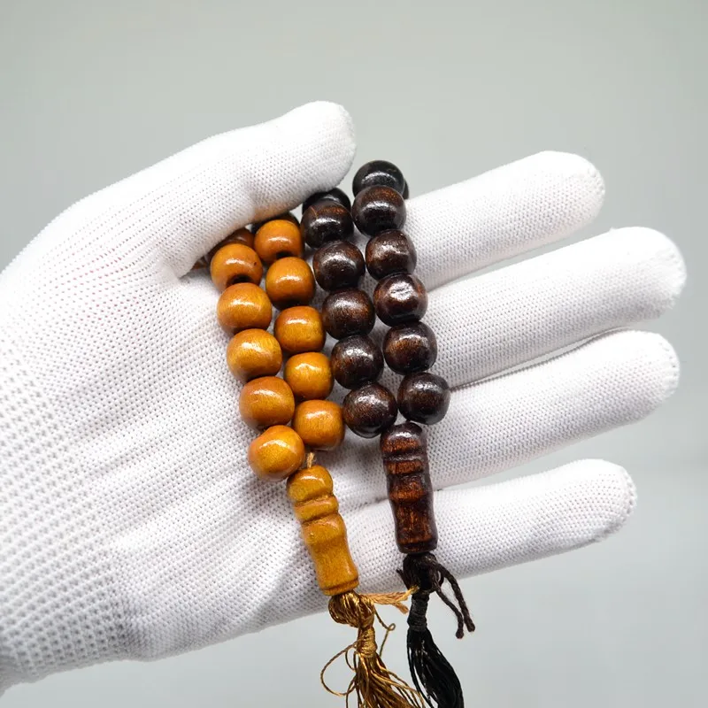 12 мм деревянные 33 четки для молитвы исламский мусульманский тасбих субаха