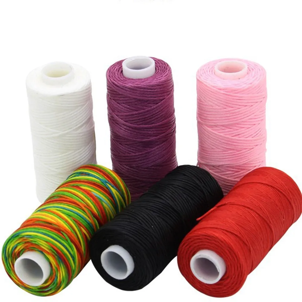 Прочный 1 мм 150D кожаный вощеный шнур для DIY инструмент рукоделия ручная строчка