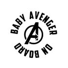 Наклейка на автомобиль Мстители на доске