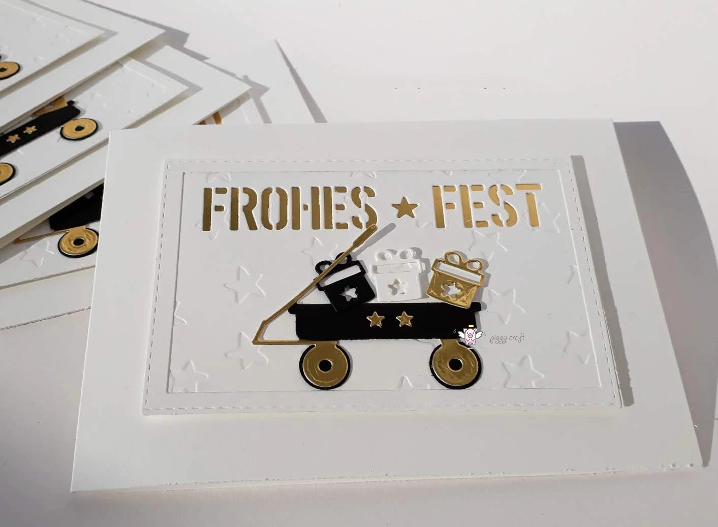 Piggy Craft metal cutting dies cut die mold Holiday gift trolley Scrapbook paper craft knife mould blade punch stencils | Дом и сад