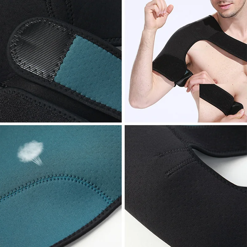

Adjustable Shoulder Support Brace Strap Sport Gym Compression Neoprene Strap M2