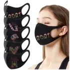 1 шт. маска для лица многоразовая моющаяся унисекс зимняя теплая маска для взрослых маска для лица мультяшная маска для Хэллоуина для косплея черные маски