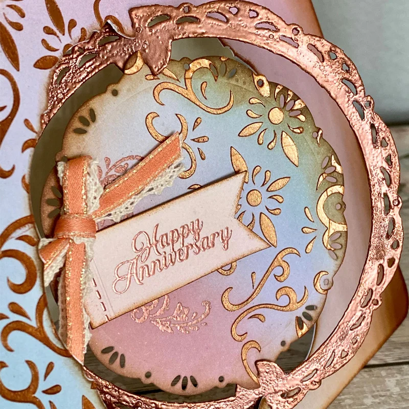 

Round Set Decorative Frame Metal Cutting Dies Scrapbooking Album Paper Diy Cards Craft Embossing Dies New 2020