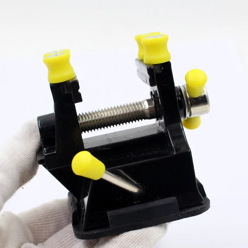

Multipurpose Mini Suction Vise Drill Press Vise Walnut Clamp Table Bench Vice for Jewelry Nuclear Clip on DIY Carving Tool