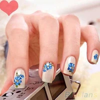 30 sheets flower stickers nail art decoration beauty manicure accessories