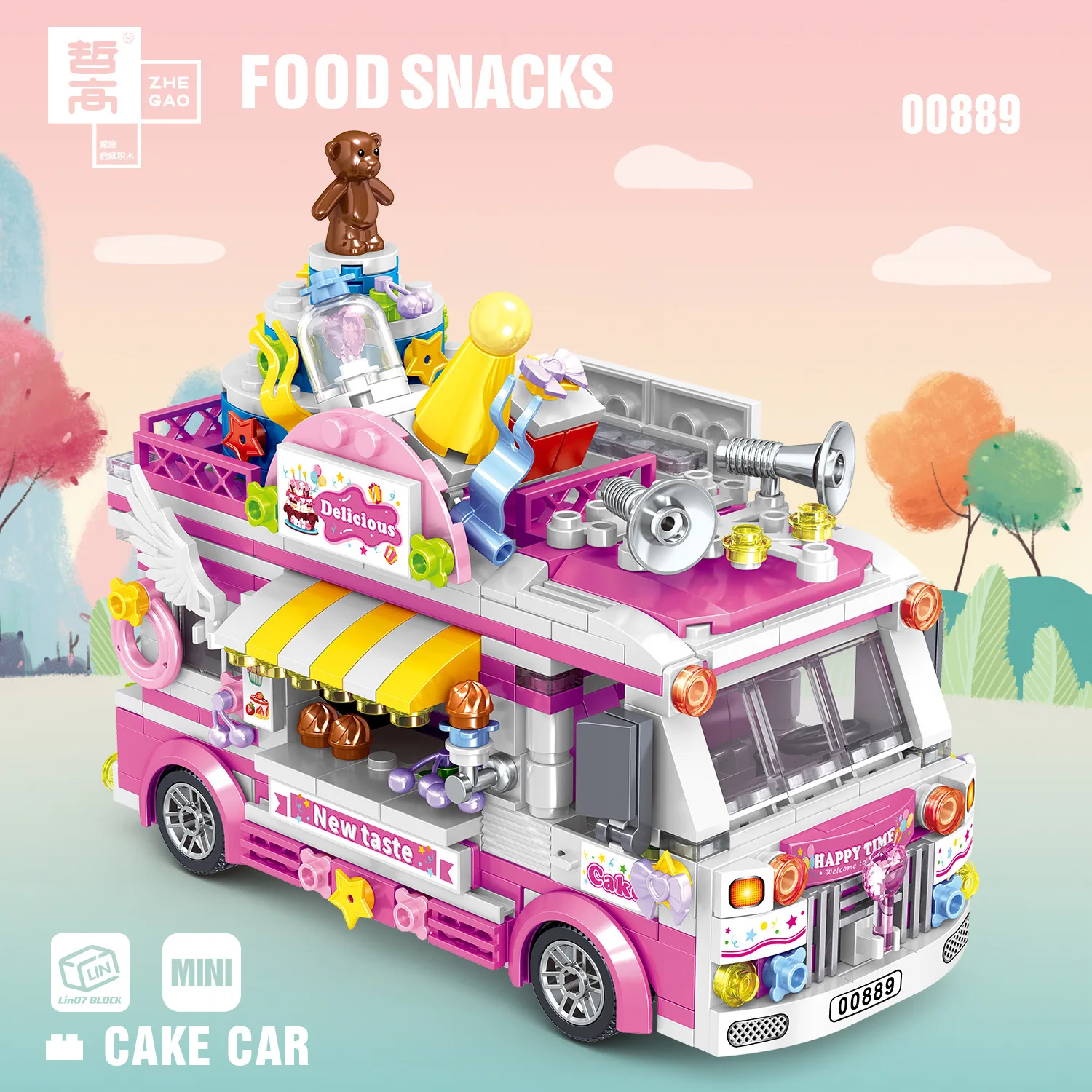 Подвижные грузовики с едой фруктовый десерт мороженое торт суши гамбургеры