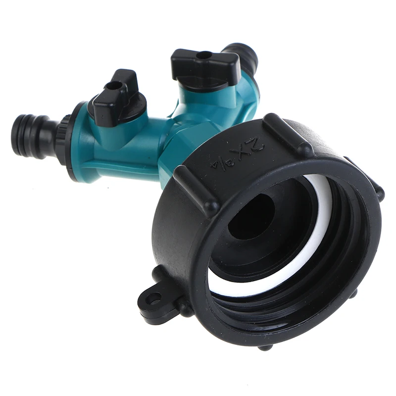 

Y Shaped Quick Valved Connector IBC Tank Adapter Tap Connector Valve Fitting