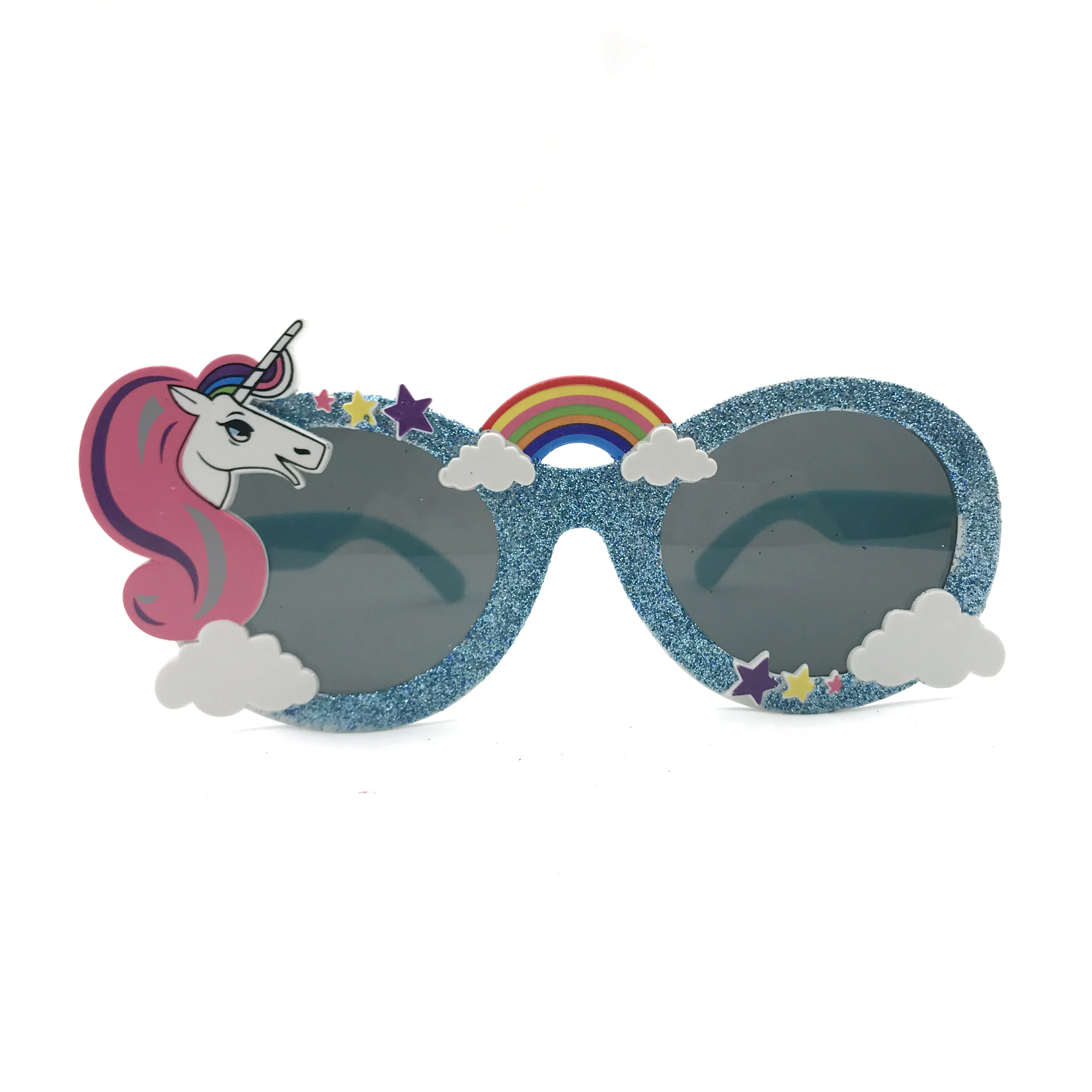 Забавные радужные солнцезащитные очки в виде единорога для вечеринки маска