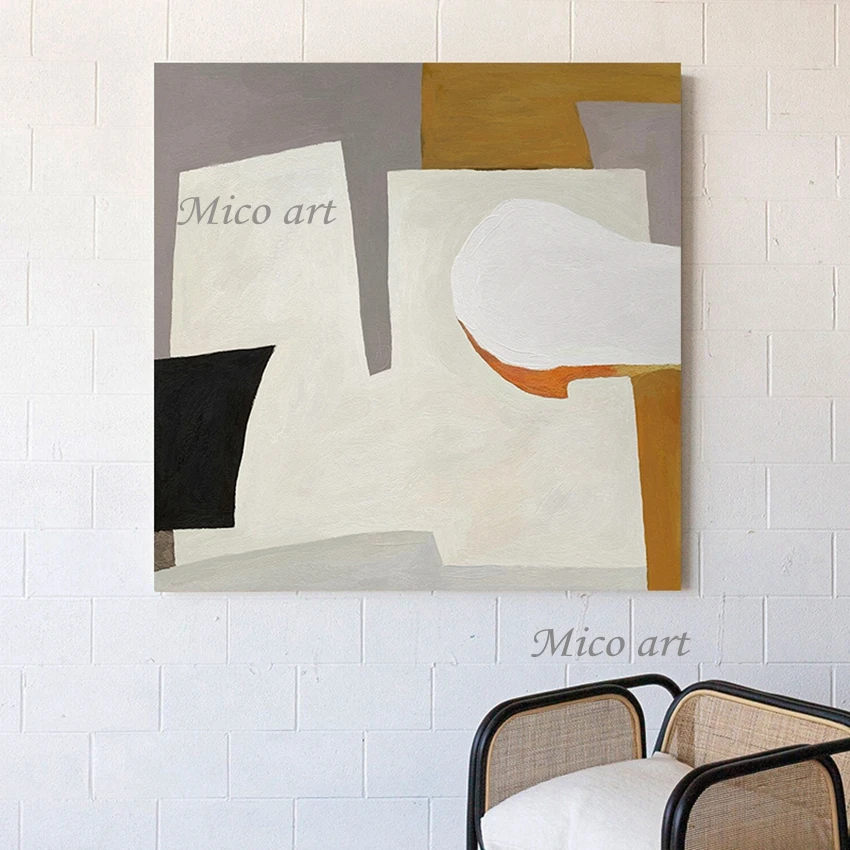 Большой Размеры новые абстрактные простой дизайн без рамы дешевая картина