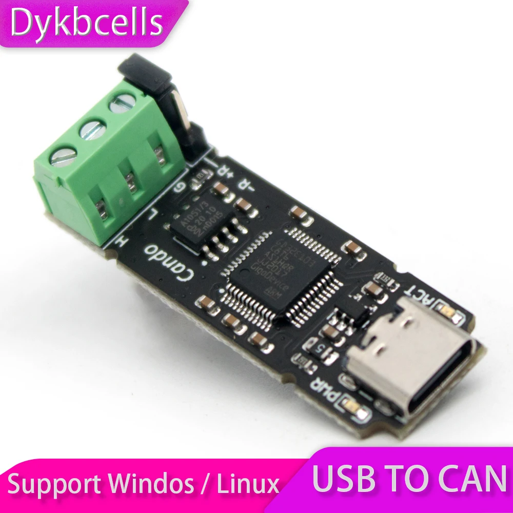 

Dykbcells USB to CAN Conversion module / CAN debug assistant / CAN bus analyzer for Windos / Linux win7 win10