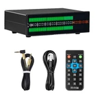 VU56-PRO двухцветный 2x56 бит светодиодный стерео музыкальный анализатор спектра микрофон + линейный измеритель уровня звука аудио дисплей анализатор