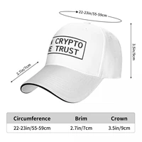 in crypto we trust cryptocurrency baseball hats sun novelty graphic mens womens hats