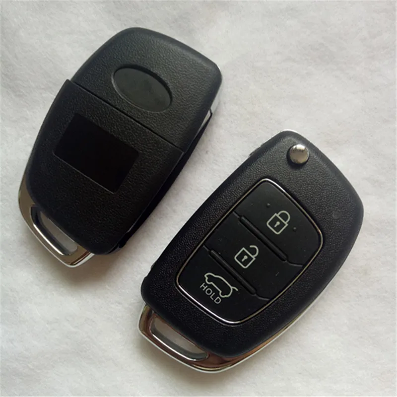 DAKATU 3/4 Button Folding Flip Remote Key Shell Case Smart Car Housing Fob For Hyundai i10 i20 i30 i35 i40 Genesis Uncut Bla | Автомобили