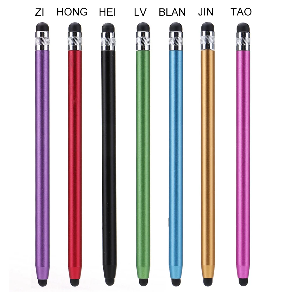 Стилус с двумя наконечниками для сенсорного экрана металлический стилус IPad 14 5 см