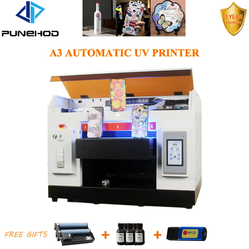 Деловой Светодиодный УФ принтер A3 измеренный фотографией распродажа|Принтеры| |