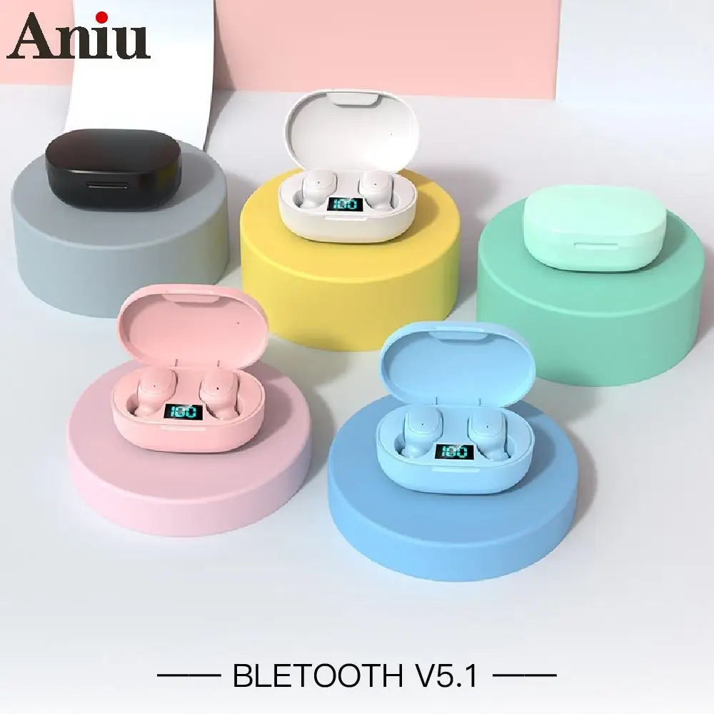 

Tws-наушники E6s с светодиодный кой Bluetooth 5,0 и светодиодной индикацией