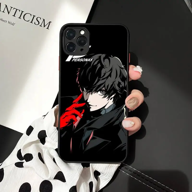 

persona 5 japanese anime manga Phone Case matte transparent For iphone 7 8 11 12 plus mini x xs xr pro max cover