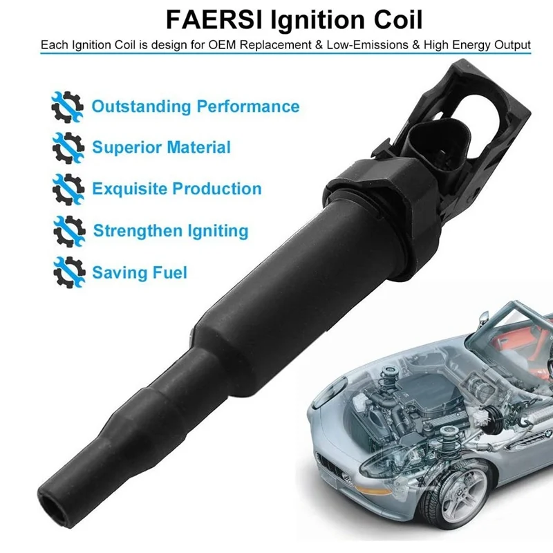 

Катушка зажигания для BMW 325I 325Ci 328I 330Ci 335I 0221504470, 4 шт.