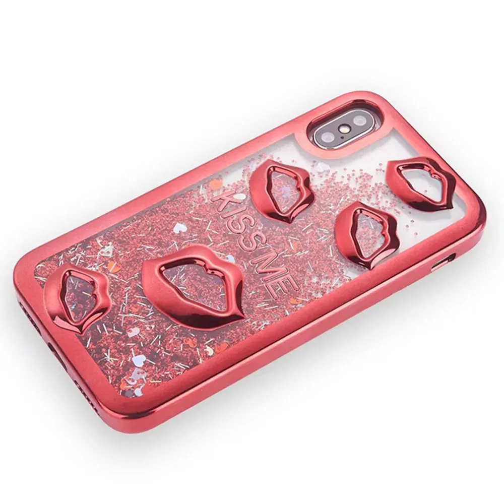Чехол для iPhone XR/X/XS Max 6/6S/7/8 Plus с 3D-принтом губ и зыбучим песком чехол из ТПУ
