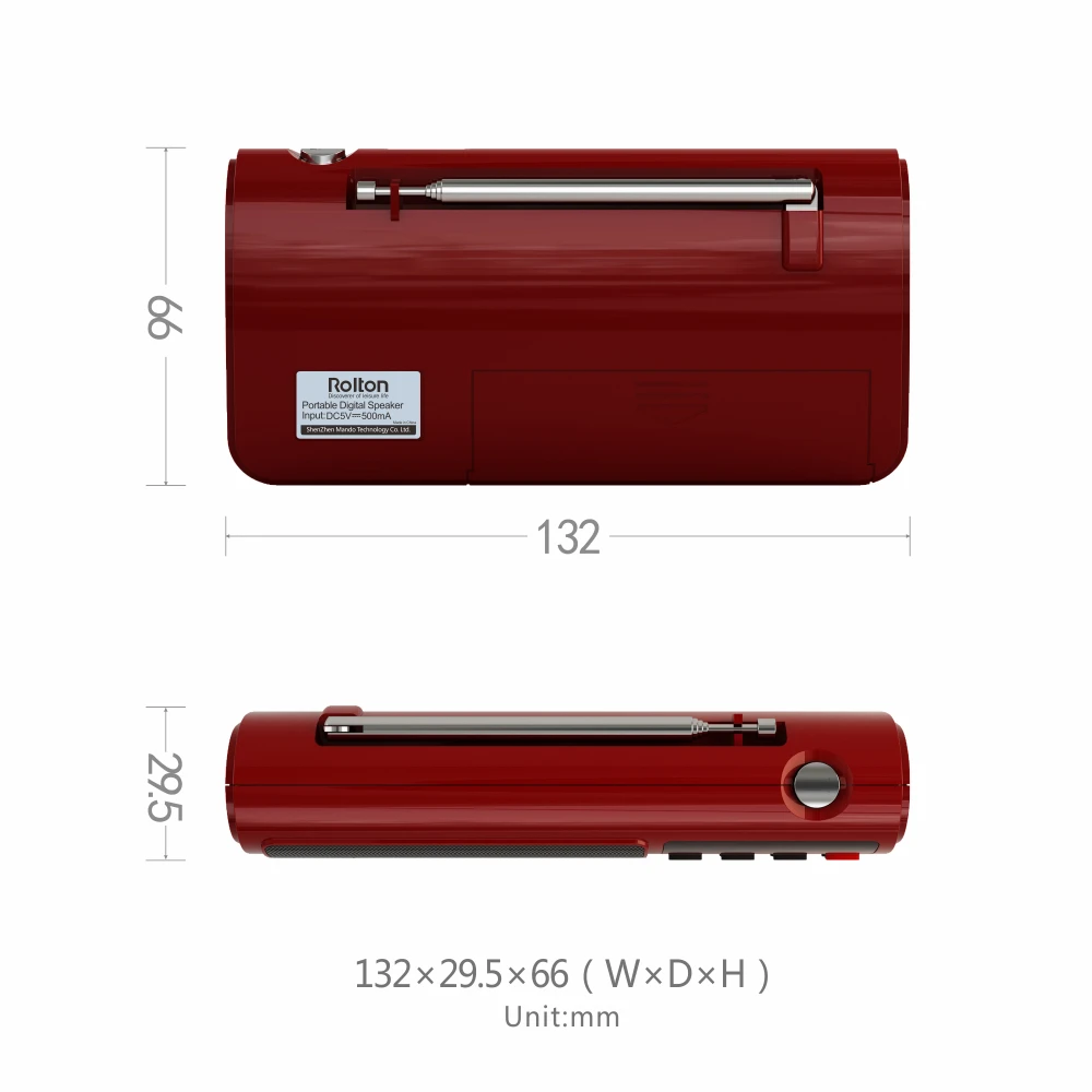 

Rolton T50 Portable World Band FM/MW/SW Stereo Radio Speaker Mp3 Music Player SD/TF Card for PC iPod Phone