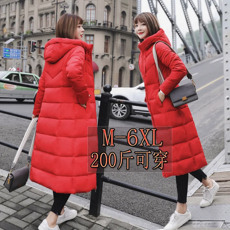 Новые зимние женские парки больших размеров 5XL 6XL утолщенная верхняя одежда