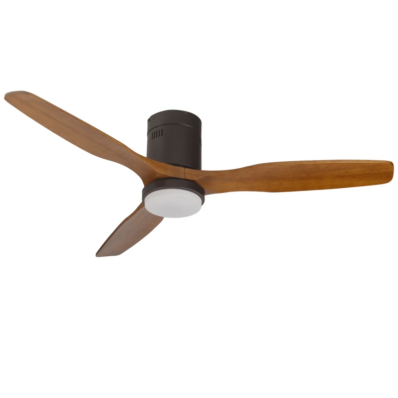 52 дюймов деревянный потолок потолочные вентиляторы с подсветкой LED 15 Вт 3 твердой