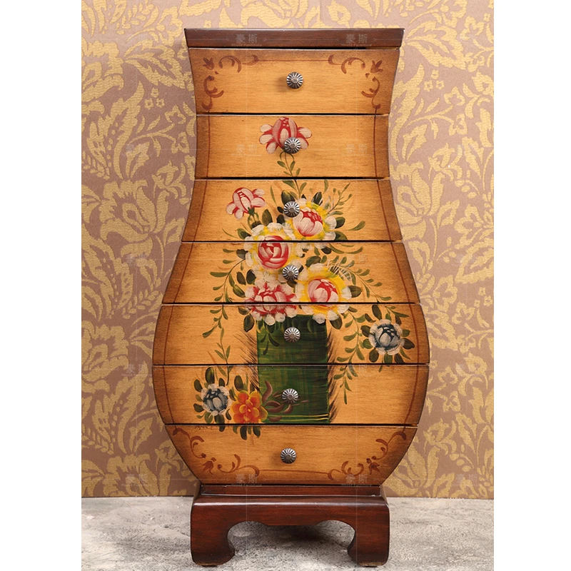 Американский кантри деревянная мебель гостиная armoire de Range комод cassettiera muebles sala