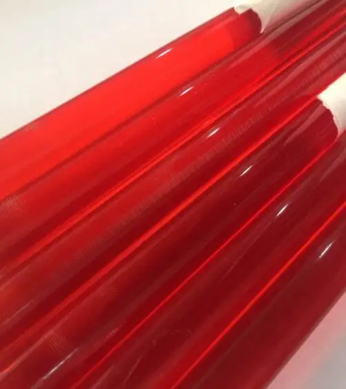 1 шт. акриловый стержень диаметром 15 мм твердая палочка красный круглый из