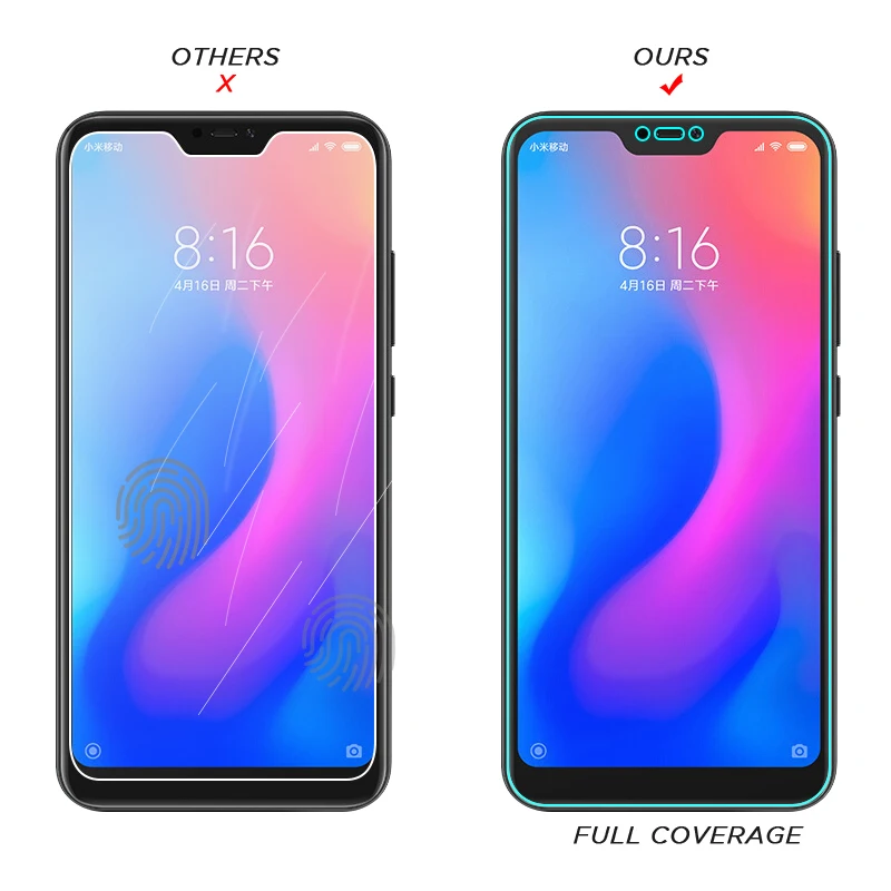 Для Xiaomi Redmi 7 8 9 10 защита экрана полное покрытие закаленное стекло пленка для 9A 9C 9T