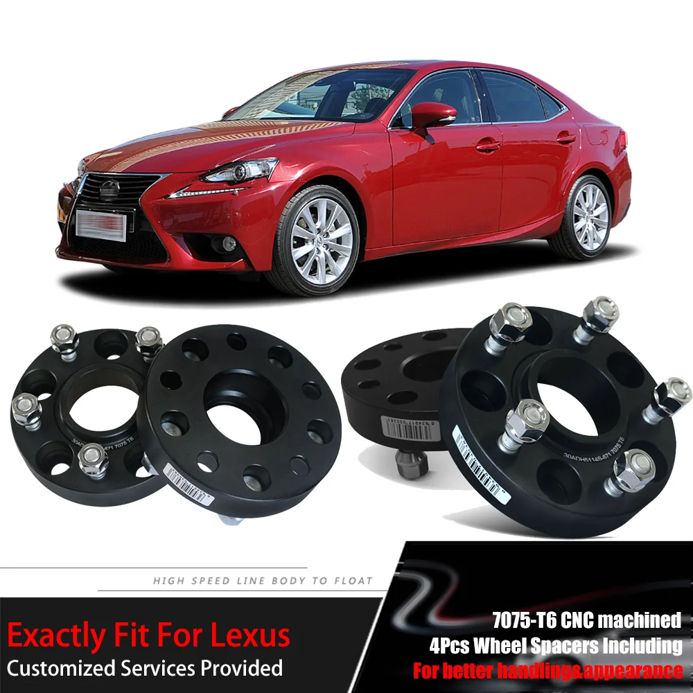 

Teeze 4pcs 5X114.3 60.1CB 25mm Thick Hubcenteric Black Color Wheel Spacer Adapters For Lexus IS/RX/SC/GS/ES