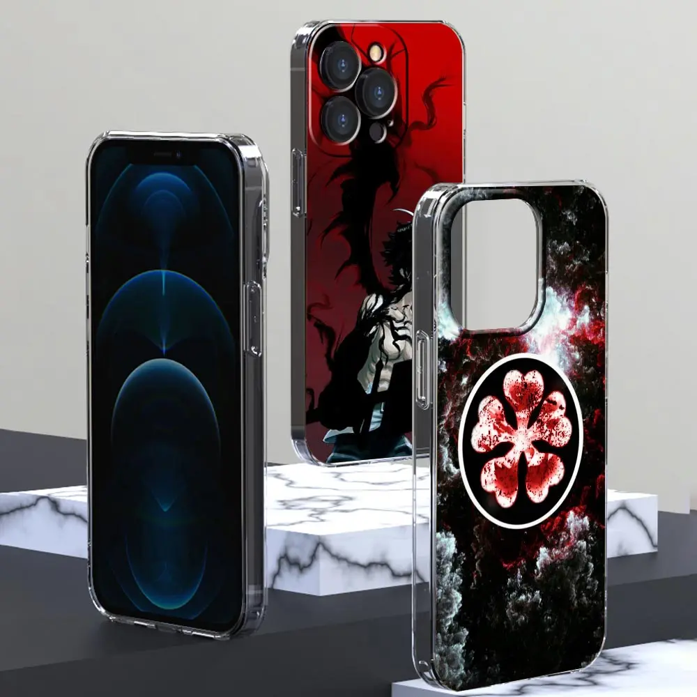 Black Clover Anime Asta Phone Case For iPhone 11 12 13 Pro Max XR X XS 7 8 6 6s Plus SE 2020 2022 12 Mini Silicone Cover Shell