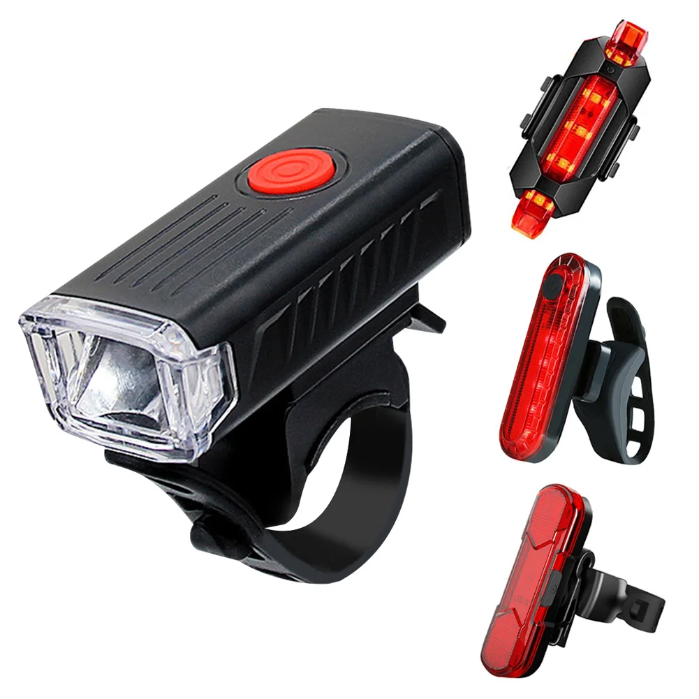 

Водонепроницаемый светодиодный велосипедный фонарь, 700 лм, пластиковая велосипедная фара, комплект задсветильник, мАч, велосипедные аксесс...