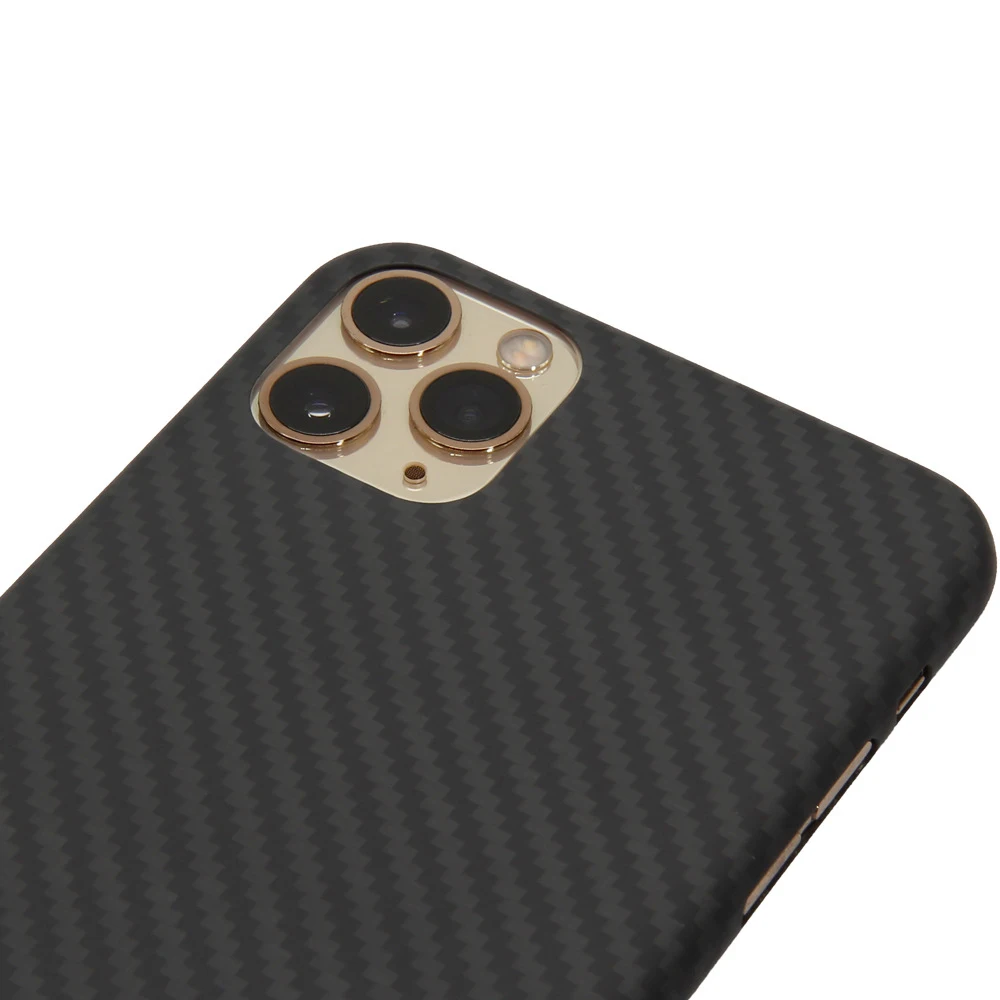 Kevlar real pure carbon fiber phone case for iphone 11 pro max Ultra-thin Anti-fall hard business cover case 11 X 7 8 plus shell - Цвет: classic style