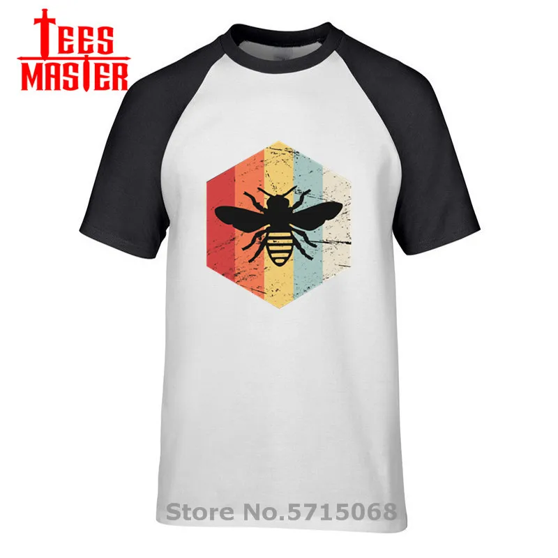 В стиле ретро винтажном в виде пчелы Хранитель значок логотип HD цифровая печать