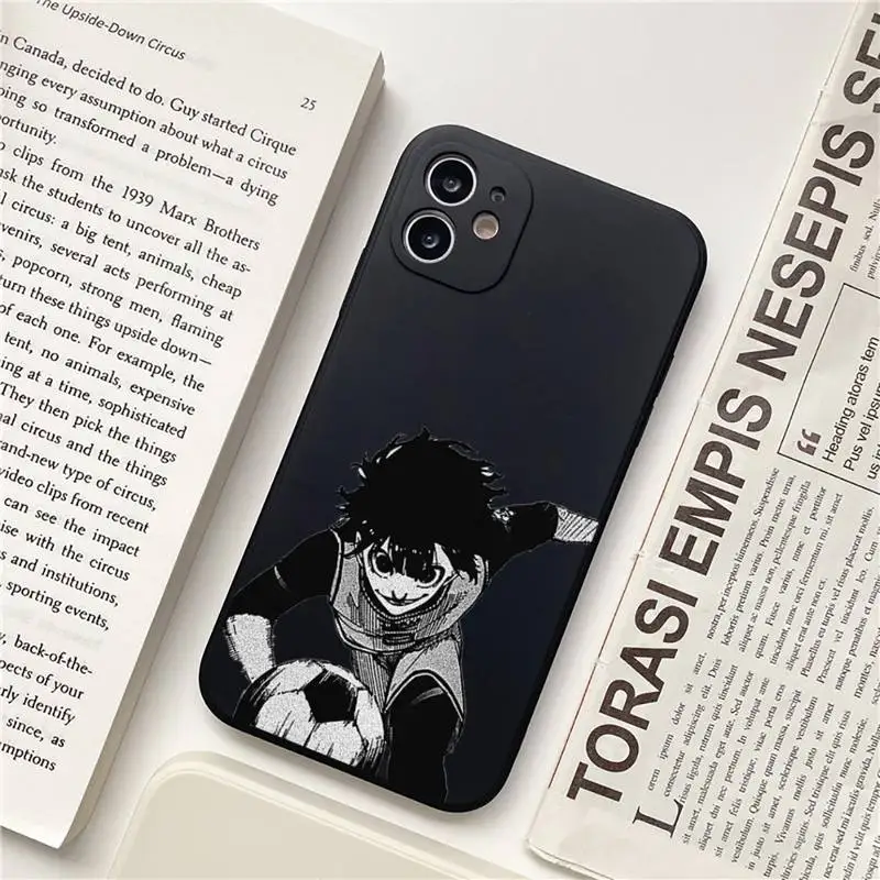

anime blue lock Passion football Phone Case for iPhone 11 12 pro XS MAX 8 7 6 6S Plus X 5S SE 2020 XR Soft silicone funda