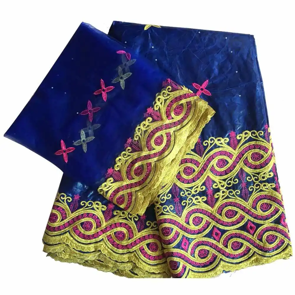 

cotton Bazin brode latest nigerian lace fabric high quality african bazin riche 5+2yards/lot